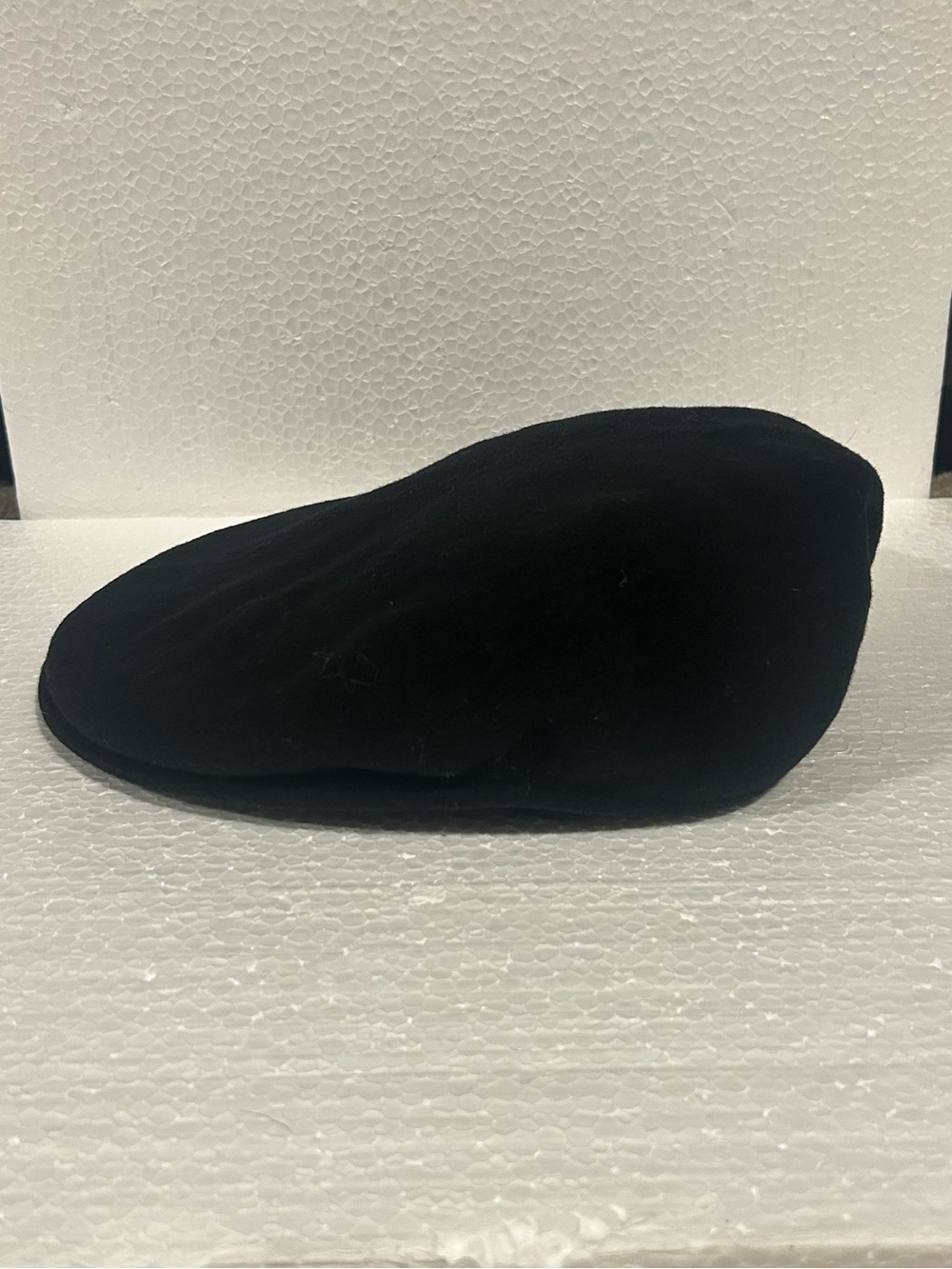 Kangol 504 Flat Cap Black 100% Wool Driving Hat Large 0258BC02